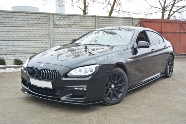 Cup Spoilerlippe Schwarz BMW 6Er F06 Gran Coupe Frontspoiler Schwert Splitter M6-image