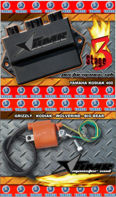 AMR RACING High Performance CDI REV Box + Coil for Yamaha Kodiak 400 04-06 S3