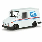 US Postal Service Mail Diecast Post Office Truck USPS Drives Pulls Back Kids Toy