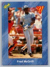 💎1991 Classic I Baseball #T88 Fred McGriff - Toronto Blue Jays💎