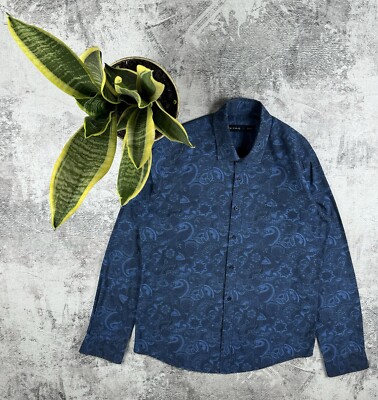 Vintage Etro Milano Luxury Full Monogram Tie Dye Streetwear Italian Shirt