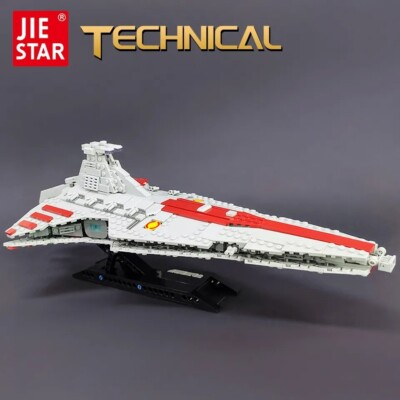 67106 JIESTAR Hohe-tech Moc Venator Angriff CruiserKämpfer Destroyer Ziegel Tec