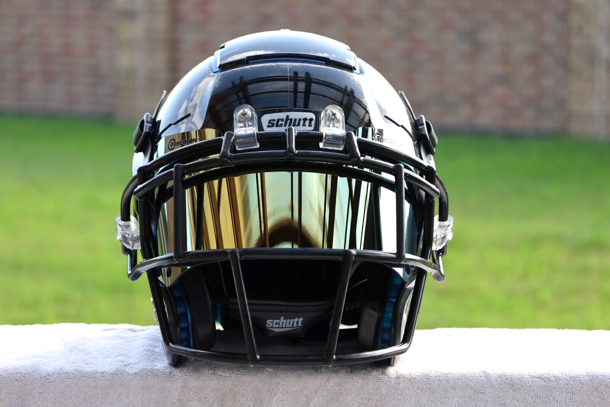 Precision Football Helmet Visor, Mirror Gold