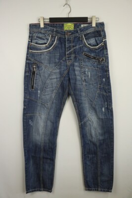 CIPO & BAXX Denim REGULAR FIT Straight Tapered Zipper Jeans W34  L34 Button Fly