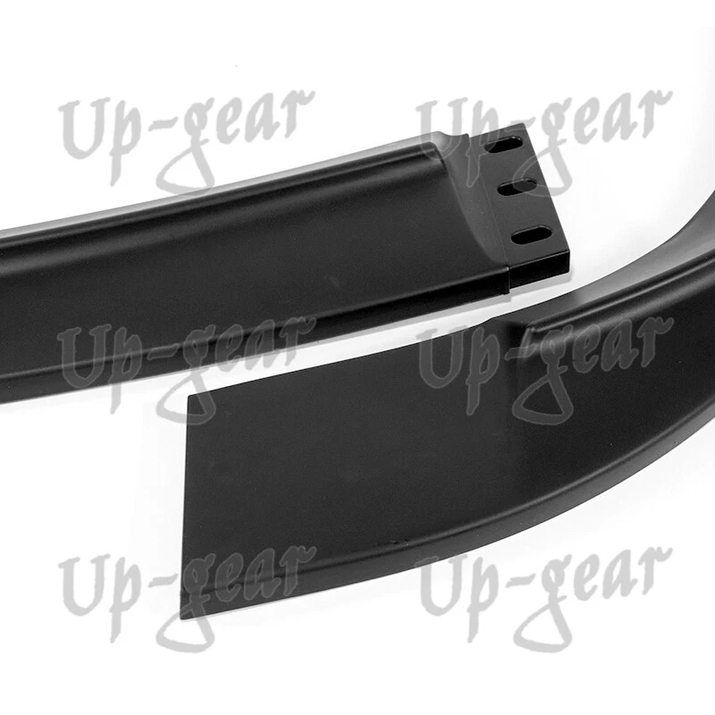 Parachoques delantero negro para Chevy Corvette C6 2005-2013 base estilo ZR1 alerón labio Foto 2 de 4