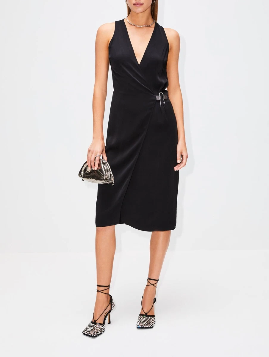 Givenchy U Lock Black Midi Dress FR 36 US 4 ORG 1 650