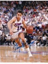 VINNY DEL NEGRO  SACRAMENTO KINGS   ACTION SIGNED 8x10