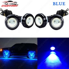 4x Bright Blue Led Eagle Eye Under Boby Lighting For Atv Quad 4x4 Off Road 12v
