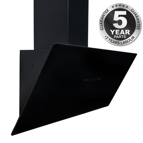 SIA TAG90BL 90cm Black Angled Touch Control Cooker Hood Kitchen