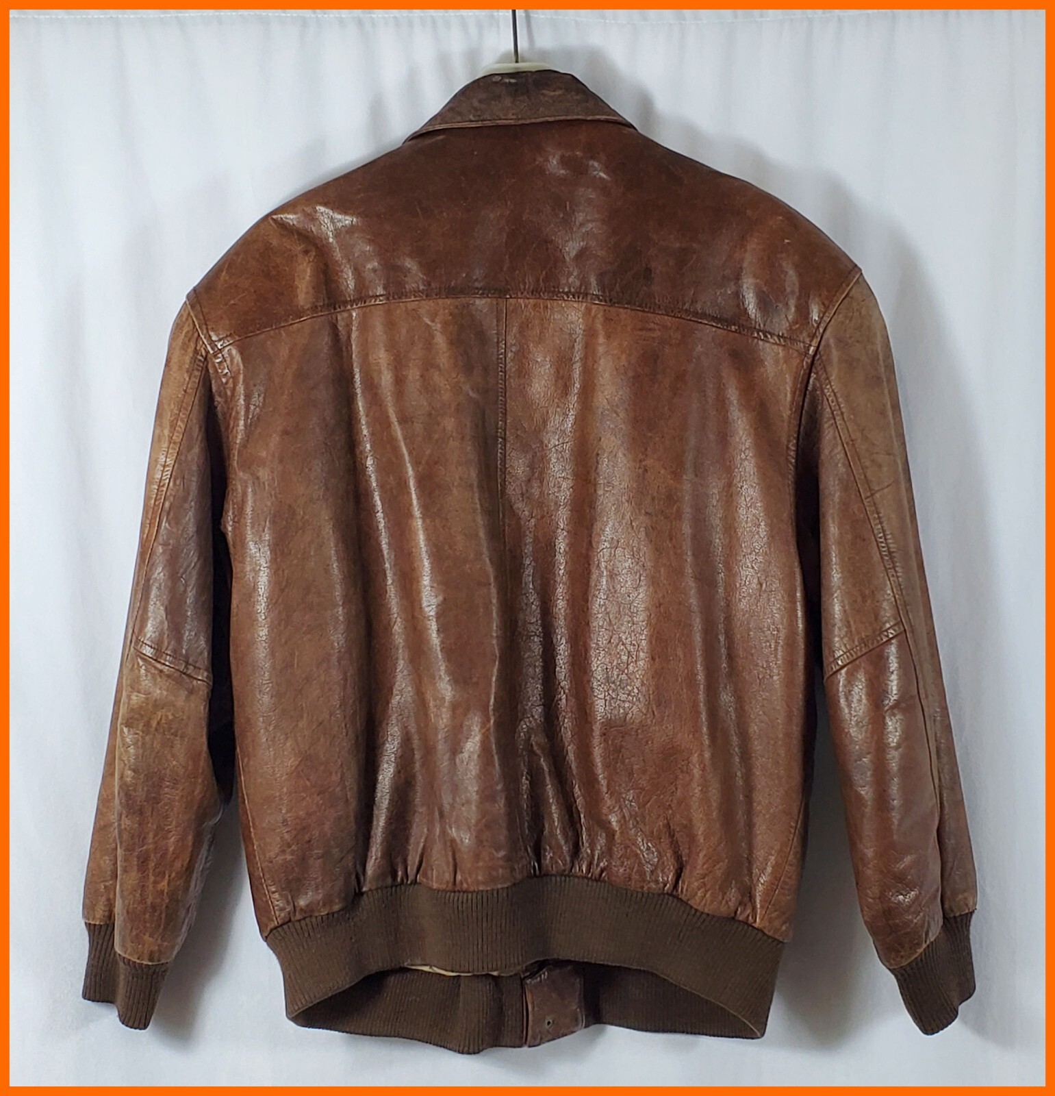 General Clothing Company LTD Leather Bomber Jacket … Gem