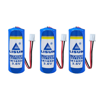 3x ER18505 3.6V 3600mAh Non-rechargeable Li-ion Battery with 2.54 white plug
