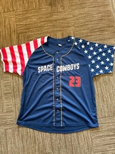 Promotional Sugar Land Space Cowboys 4th Of July USA Jersey SGA Men Sz XL NEW