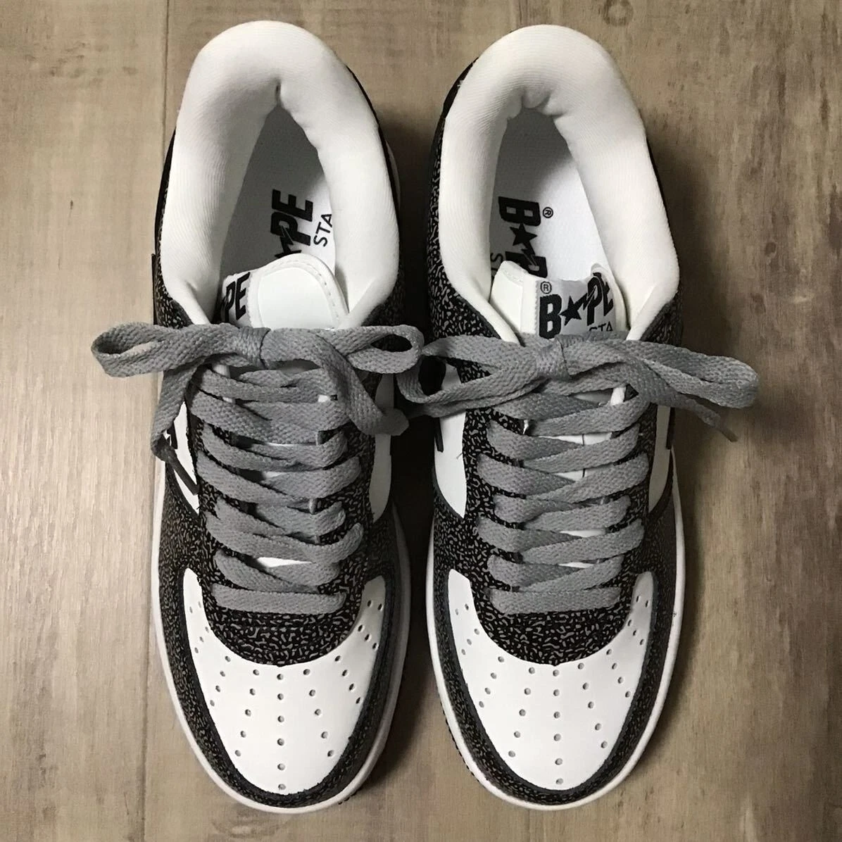 Leather BAPE STA sneakers a bathing ape shoes BAPESTA US 7 | eBay