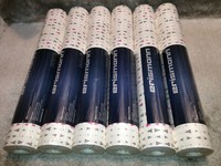 Vliestapete Erismann 6 X 6442-09 (6Rollen) Weiß Silber Pink Dreieck Muster
