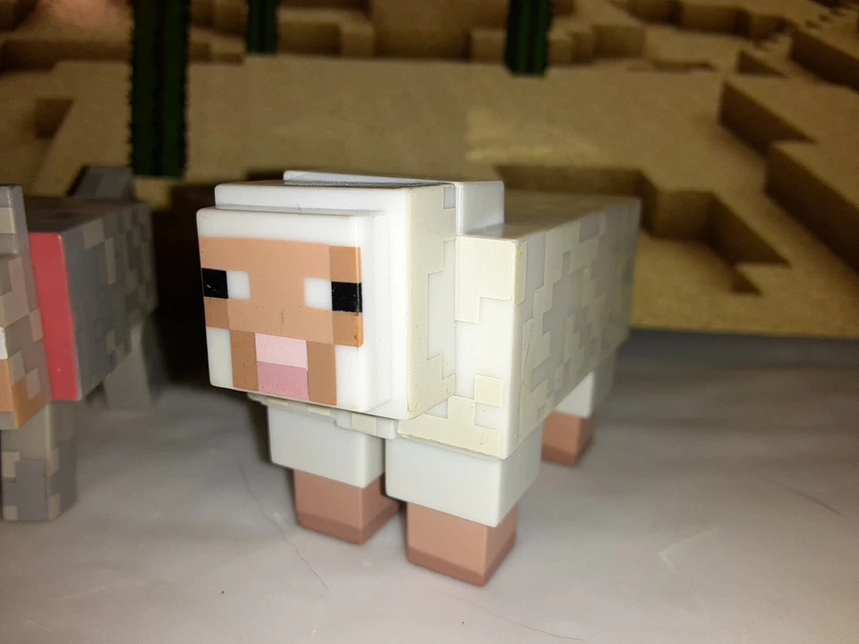 Minecraft Animal Lote De 7 Figuras De Acción Juguetes Vaca Pato CKN Lobo Oveja 2 Vallas Pc Foto 2 de 4