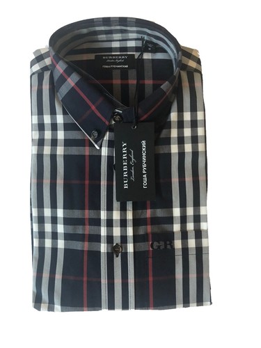 Supreme x Burberry Rugby Shirt Pale blue size LARGE | eBay