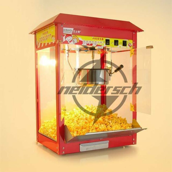 1300w Automatic Electric Popcorn Machine Commercial Popcorn Maker 220v