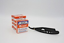 500 Treet Platinum Professional single edge Half razor blades Black Metal Razor
