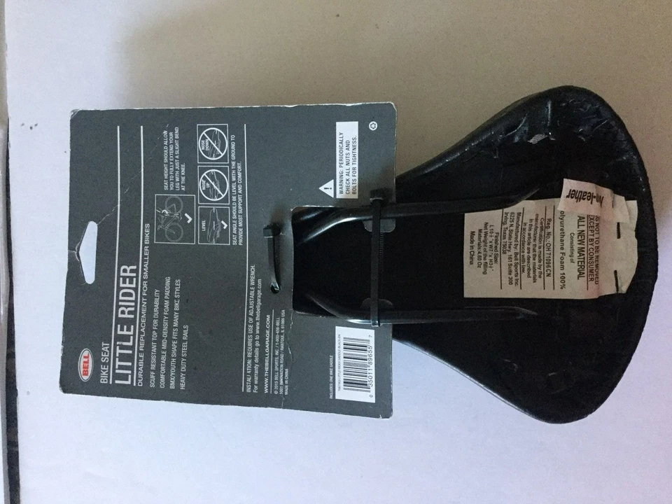 Asiento de bicicleta Bell Little Rider negro Foto 4 de 4