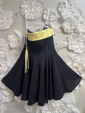 Terani Couture Evening Prom Wedding Cocktail Dress Navy Sleeveless MIDI SZ 6