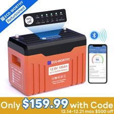 ECO-WORTHY 12V 100AH LiFePO4 Lithium Battery Newsletter for RV Solar Panel