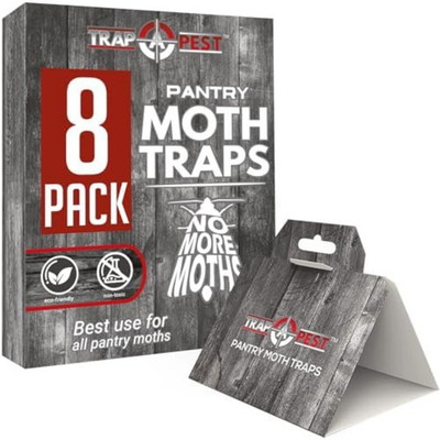 Pantry Moth Traps Safe Glue with PheromonesP 8 Pack Effective Adhesive Non Toxic