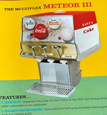 1960s Coca-Cola The Multiplex METEOR III Soda Fountain Dispenser Spec Sheet