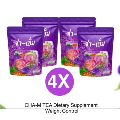 CHA-M TEA Weight Control 150g Organic Herbal Blend Detox Tea Bags Traditional X4
