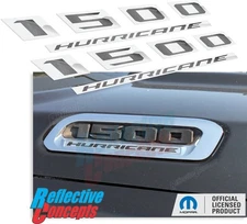 1500 Hurricane Hood Emblem Overlay Decals for 2026 Ram 1500 w/SO Hurricane