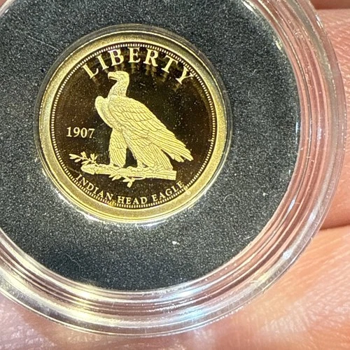 2014 American Mint 1907 Indian Head Trial .585 Gold .5 Gram Coin