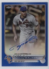2022 Topps Chrome Veteran Blue Refractor 64/150 Taijuan Walker #CVA-TW Auto h7i