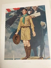 Norman Rockwell Boy Scout BSA 11”x14” Print “A Scout is Loyal.” 1