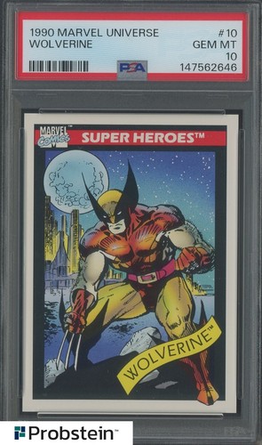 1990 Impel Marvel Universe Super Heroes #10 Wolverine PSA 10 GEM MINT