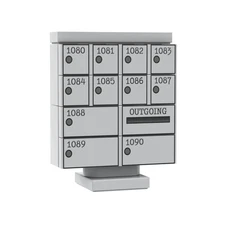 Cluster Apartment/Office Mailbox Unit - Custom Printed - City Brick Building Set