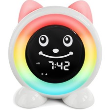 Wecker Kinder-Schlaftrainer Kinder Kinderwecker Digital Lichtwecker mit 11 Fa...