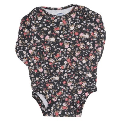 Old Navy, Body, Größe: 92, Schwarz/Mehrfarbig, Baumwolle, Blumen, Mädchen #9cQ