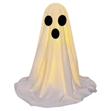 Light Up Cute Ghosts Halloween Decoration Mantel Shelf Tabletop Home Party Decor