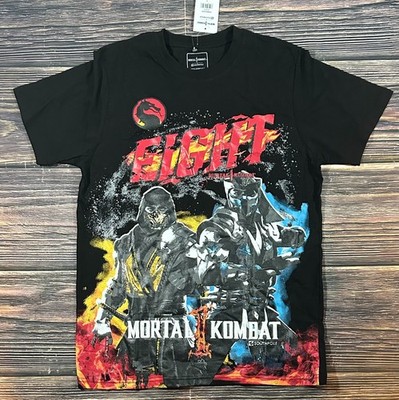 Rare Mortal Kombat 1 × Southpole Fight Graphic Tee Scorpion Sub-Zero L NWT