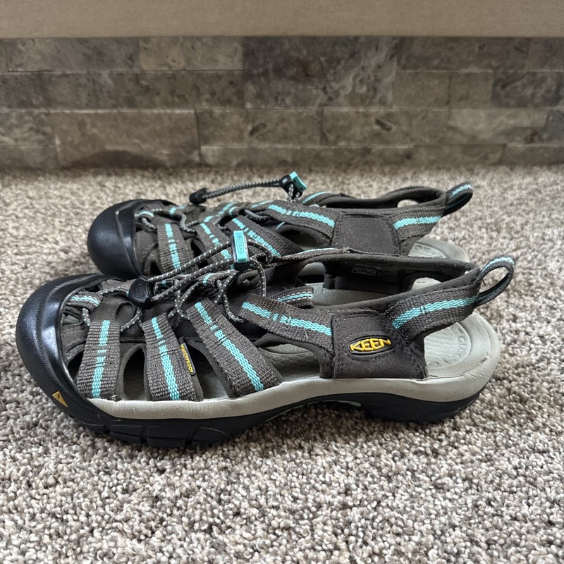 Women’s 8.5 Keen Sandals Gray Blue Black EUC