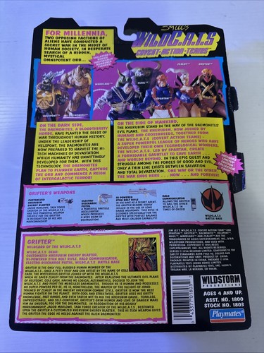 WildC.A.T.S. GRIFTER - Jim Lee's Wild CATS, 1995 Playmates, NEW - Bild 2 von 6