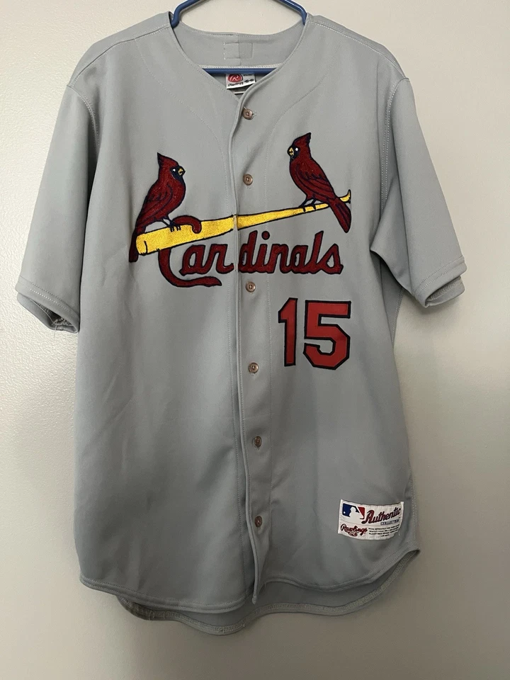Jim Edmonds Jersey, Vintage, St. Louis Cardinals, Rawlings, Size 44 - Image 2 of 4