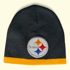 Boy's Steeler winter beanie hat size 8-20 One size fits most