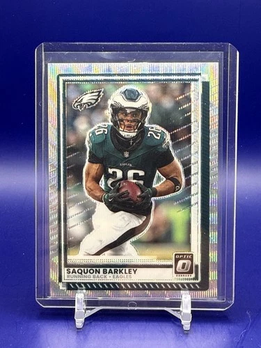 2025 Panini Donruss Optic Premium Saquon Barkley #15 Wave Prizm /300 Eagles!