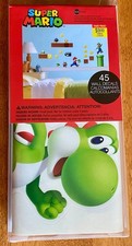 Super Mario RoomMates Peel  Stick Wall Decals 45 Pc New Sealed