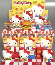 MINISO Hello Kitty Vintage Restaurant Series Sealed Blind Box Figure Toy Doll!