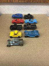 Small Lot Of 9 Vintage Tootsie Toy/ Other Die Cast Cars Used D-7