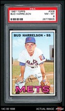 1967 Topps #306 Bud Harrelson Mets RC PSA 8 - NM/MT