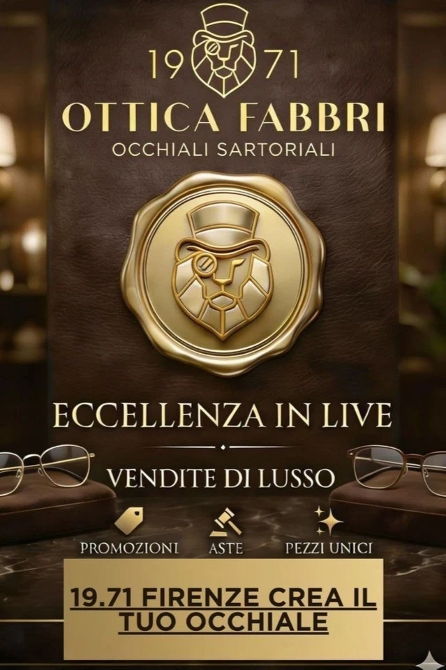 19.71 FIRENZE OCCHIALI SARTORIALI - CREA IL TUO OCCHIALE