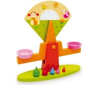 Balkenwaage Multicolor, Kinderwaage, Holz, Spielwaage, Waage FüR Kaufladen