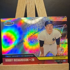 2002 Topps Finest Moments Auto Bobby Richardson #FMA-BR Auto